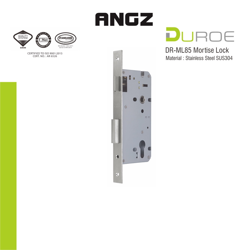 Mortice Lock DUROE DR-ML85 ล็อคประตู Home Room Warehouse Lock Body