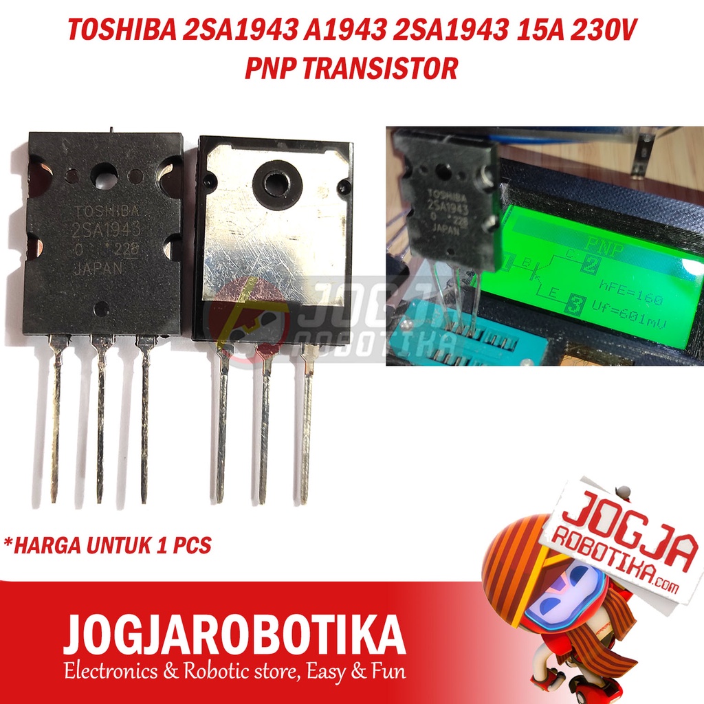 Toshiba 2SA1943 A1943 2SA1943 15A 230V PNP ทรานซิสเตอร์ TO-3PL