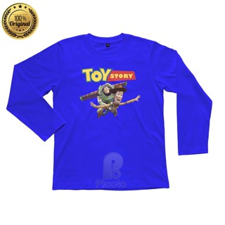 (ฟรีชื่อ) เสื้อยืดแขนยาว ลายการ์ตูน MOTIF TOY STORY UNISEX สําหรับเด็ก