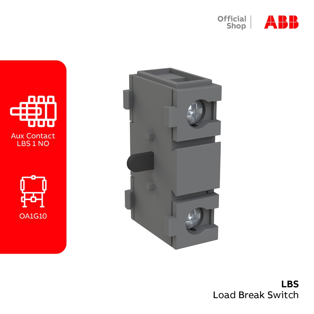 ABB AUXILIARY CONTACT OA1G10 1NO 1SCA022353R4970