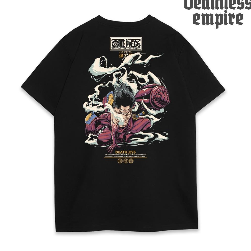 โปรโมชั่นจํากัด เสื้อยืด DEATHLESS | LUFFY LUFFY LUFFY | ANIME ONE PIECE SERIES