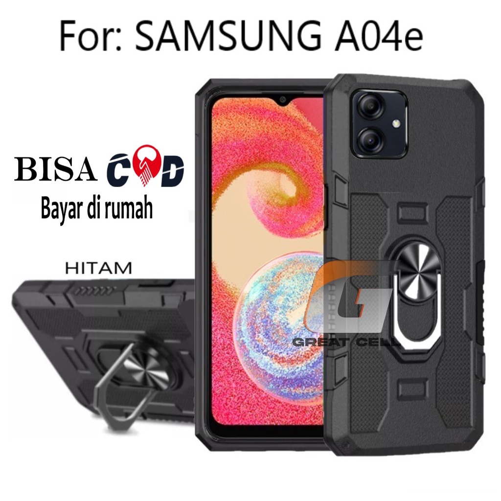 ใหม่ SAMSUNG A04e- HARD CASE-- STANDING CASE ROBOT HIT EYE RING-HARD CASE STANDING ROBOT SAMSUNG A04
