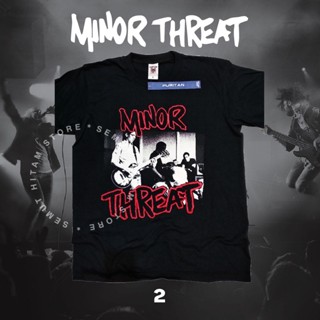 เสื้อยืด พิมพ์ลาย Minor THREAT Builtup Metal Punk Rock Music Band Prapatan Rebel Puritan สไตล์พังก์ร็อค