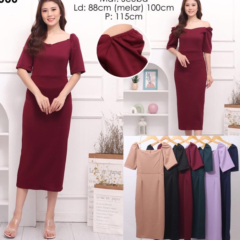 LATEST TRENDS VINTAGE PREMIUM SCUBA DRESS/VINTAGE DRESS/KOREA DRESS