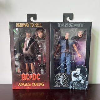 Neca โมเดลฟิกเกอร์ PVC ทางหลวง To Hell Angus Young Bon Scott ของขวัญคริสต์มาส สําหรับตกแต่ง❃