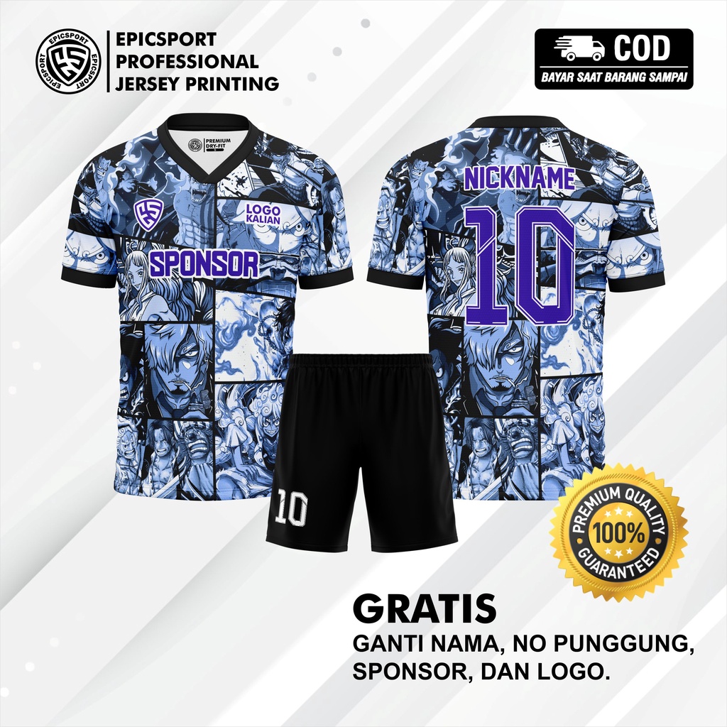 ONEPIECE FUTSAL JERSEY CUSTOM FULLPRINTING SET / FOOTBALL TEAM JERSEY, JERSEY / GIRLS FOOTBALL JERSE