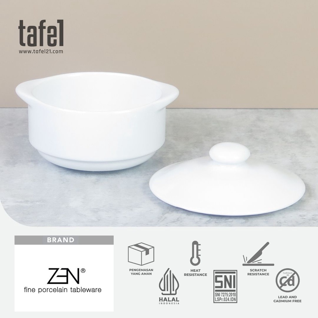 ZEN ถ้วยซุปจีน 10 ซม. + ฝาครอบ HORECA