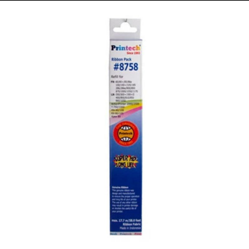 Printec 8758 ริบบิ้นเครื่องพิมพ์ Dot Matrix / ริบบิ้นเติมเครื่องพิมพ์