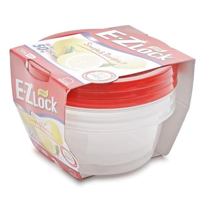 Lock&lock กล่องใส่อาหาร EZ Lock 190mlx3P (HLE9304S)