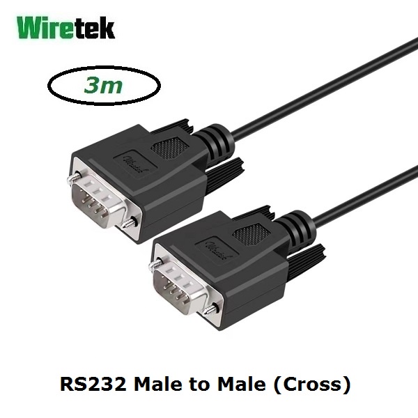 สาย RS232 Male to Male Cross Series 3 เมตร WIRETEK