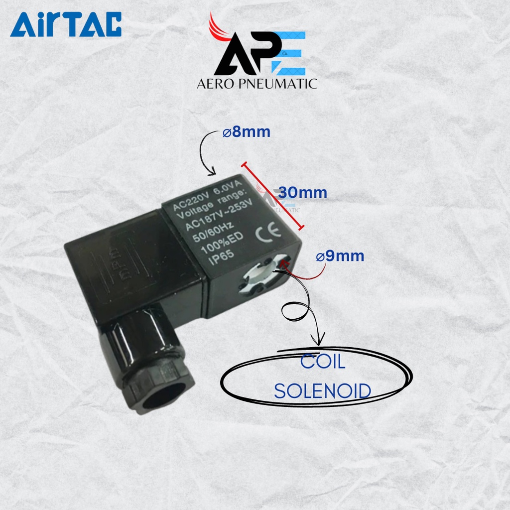 SOLANOID AIRTAC COIL สําหรับรุ่นซ็อกเก็ต 4V210