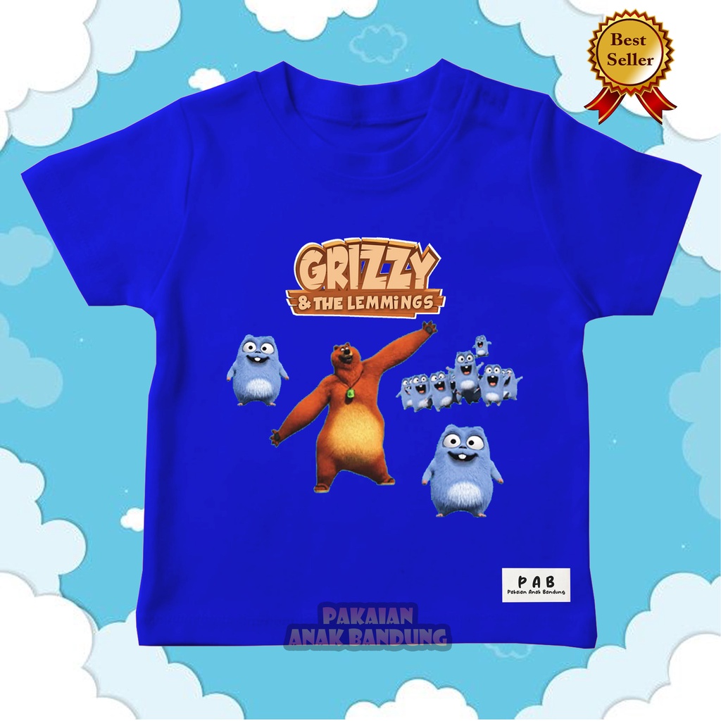 Grizzy AND THE LEMINGS BOYS AND GIRLS TOP เสื้อยืด