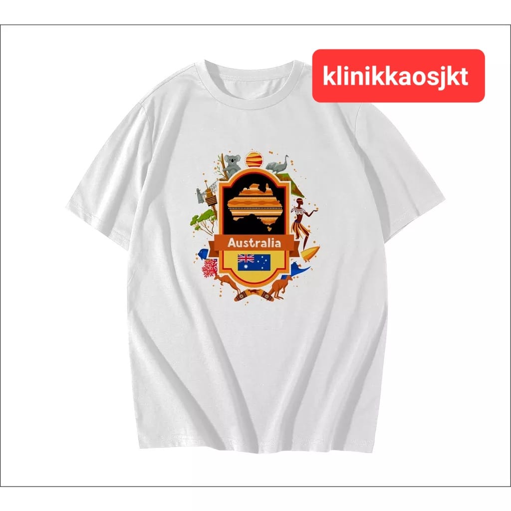 เสื้อยืด AUSTRALIA AUSSIE SUVENIR พร้อมฉลากสําหรับ SOUVENIER - AUSTRALIA AUSSIE TSHIRT SOUVENIR รุ่น