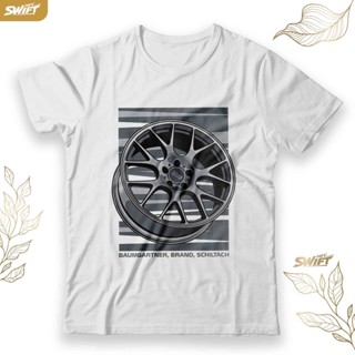 เสื้อยืด พิมพ์ลายรถยนต์ BBS CH-R CH BAJU DISTRO
