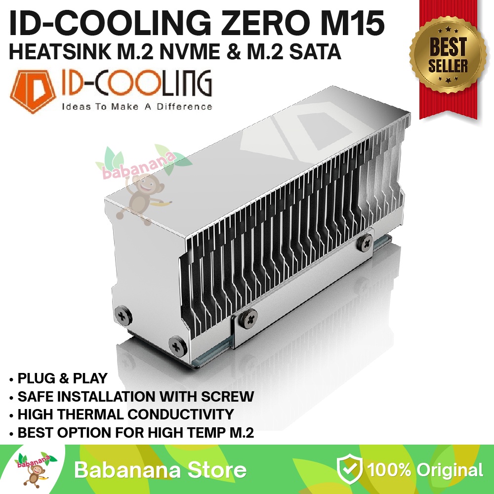 ID-COOLING ZERO M15 M.2 2280 ฮีทซิงค์ nvme sata คูลเลอร์ ssd