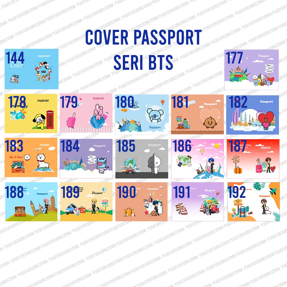 BeTS Bangtan Sonyeondan Bangtan Boys Bang Tan Boy Passport Cover Case Travelling Organizer