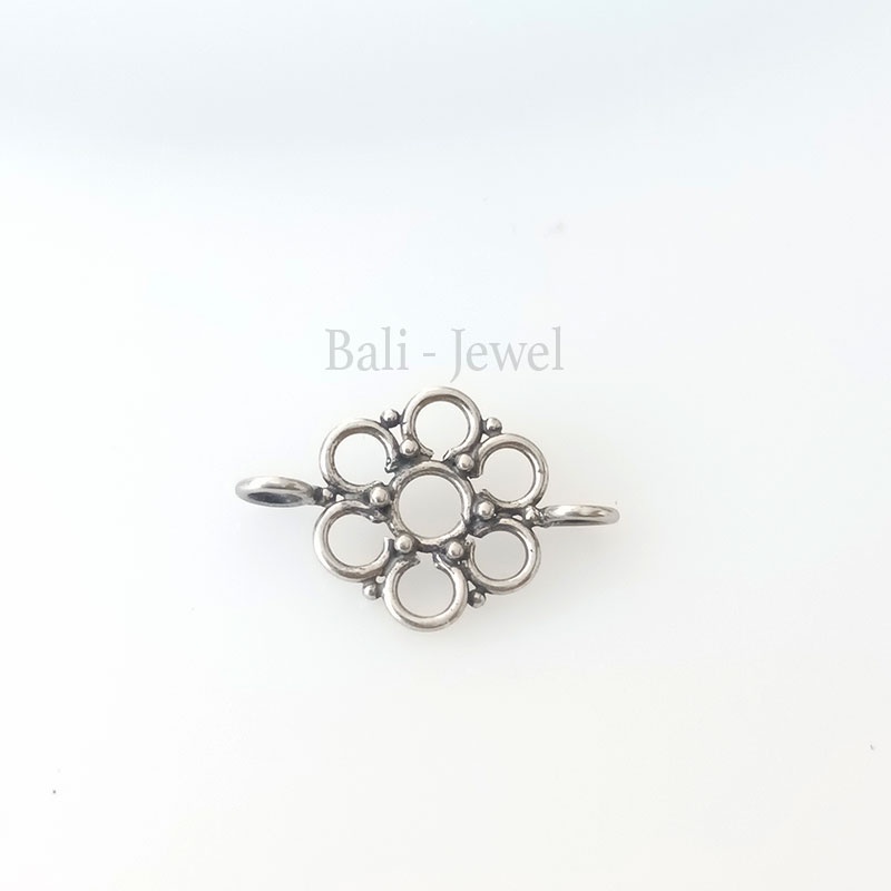SILVER CHARM CONNECTOR SILVER STERLING CONNECTOR