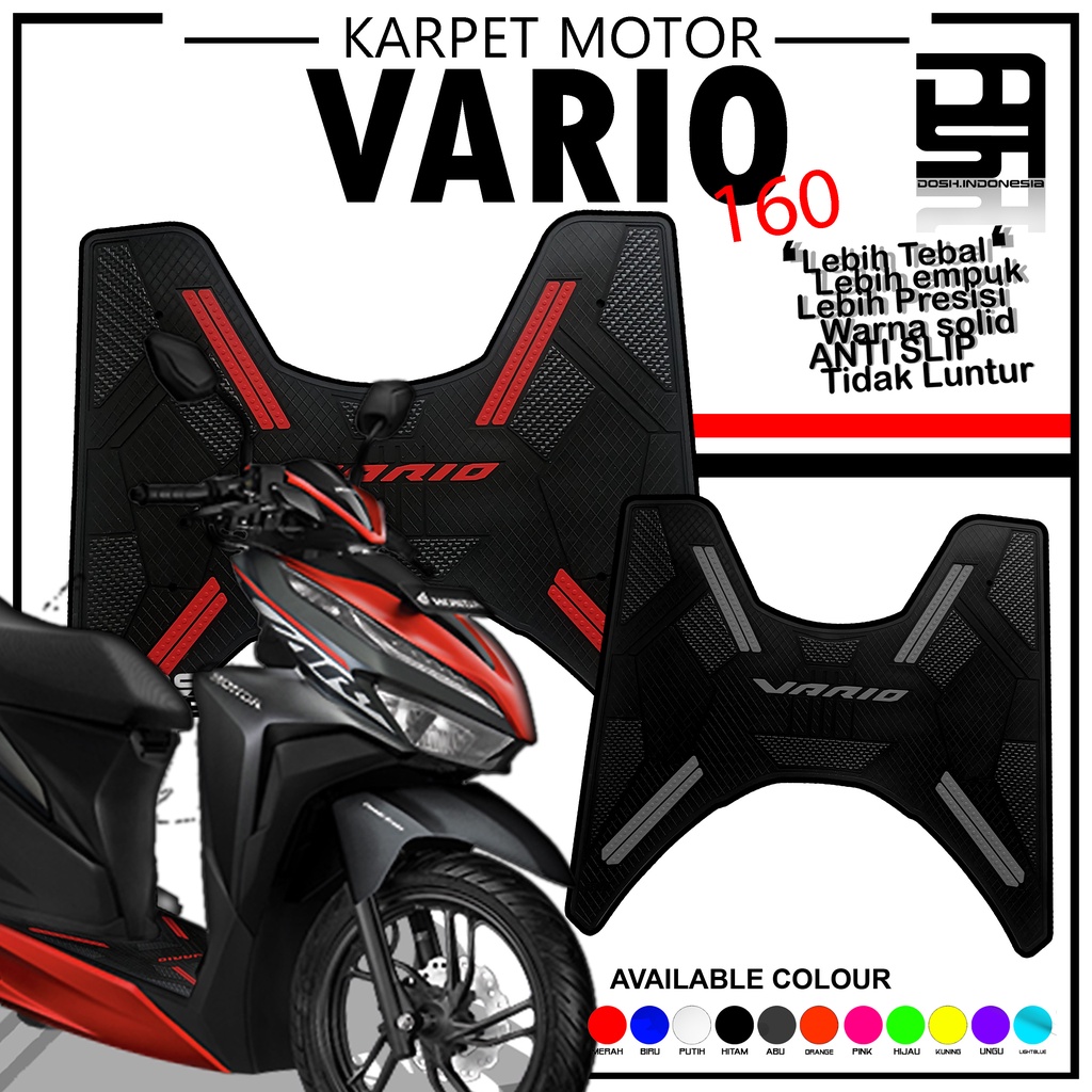 Vario 160 พรม Vario Footrest Vario 160 พรมรถจักรยานยนต์ Vario Variations Vario 160 อุปกรณ์เสริมรถจัก