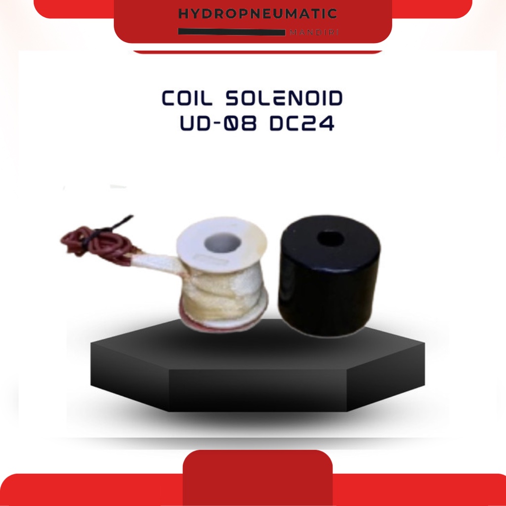 SOLANOID COIL UD-08 DC24 พร้อมฝาครอบ 2W-025-08