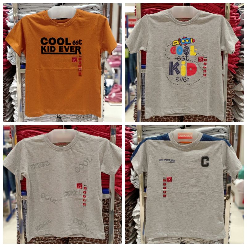 แบรนด์ต้นฉบับ COOL KIDS BOYS T-SHIRTS (4-14 ปี)