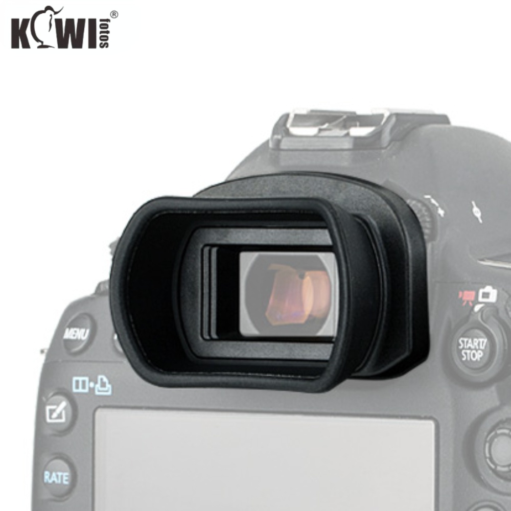 Kiwifotos KE-Eg ช่องมองภาพซิลิโคนนิ่ม ยาว แบบเปลี่ยน สําหรับ Canon EOS 5D Mark IV III 5DS R 5DS 7D M