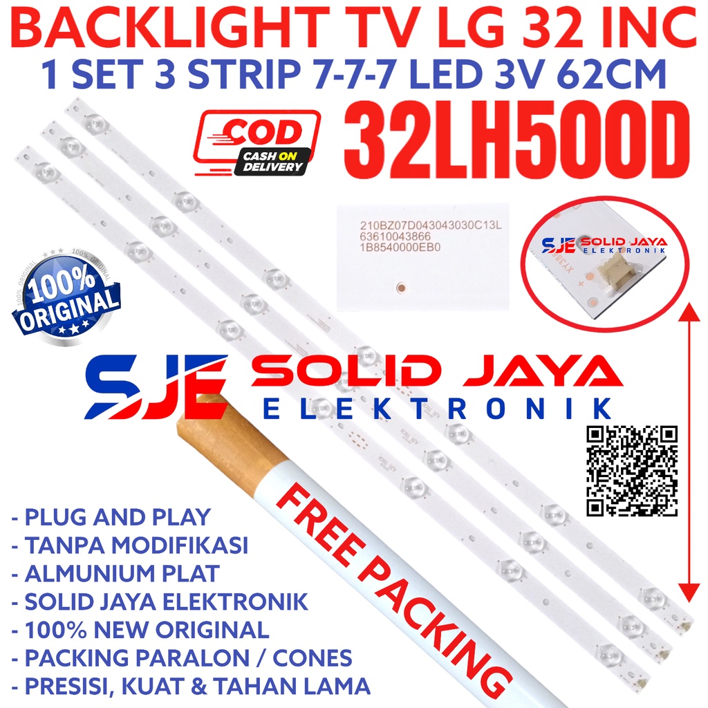 Backlight LED TV LG 32INC 32LH500 D 32LH500D 32LH โคมไฟ BL 7K 3V 32INC INCH IN TV LED LG 7 ปุ่มโคมไฟ