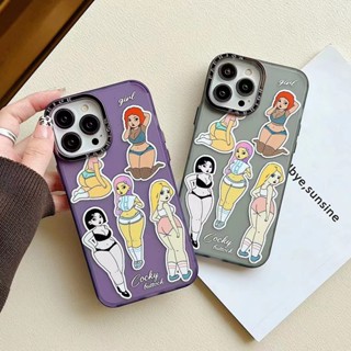 เคสโทรศัพท์มือถือ tpu นิ่ม ลายการ์ตูนผู้หญิงอ้วน สําหรับ iPhone 14 14promax 14pro 12pro 13pro