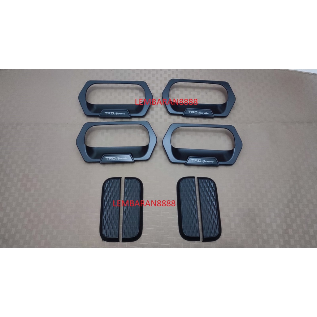 Avanza vvti TRD SPORTIV แพ็คเกจแฮนด์ด้านนอก รุ่นสี่เหลี่ยมคางหมูสีดํา