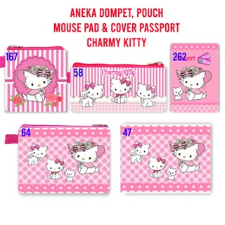 SANRIO Charmy Kitty กระเป๋าสตางค์ ขนาดเล็ก ใส่หนังสือเดินทาง และเมาส์ได้