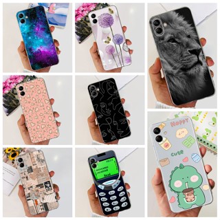 เคสโทรศัพท์มือถือแบบนิ่ม ลายการ์ตูนสิงโต ไดโนเสาร์น่ารัก สําหรับ Samsung Galaxy A04s A04e A04 A04s A047f