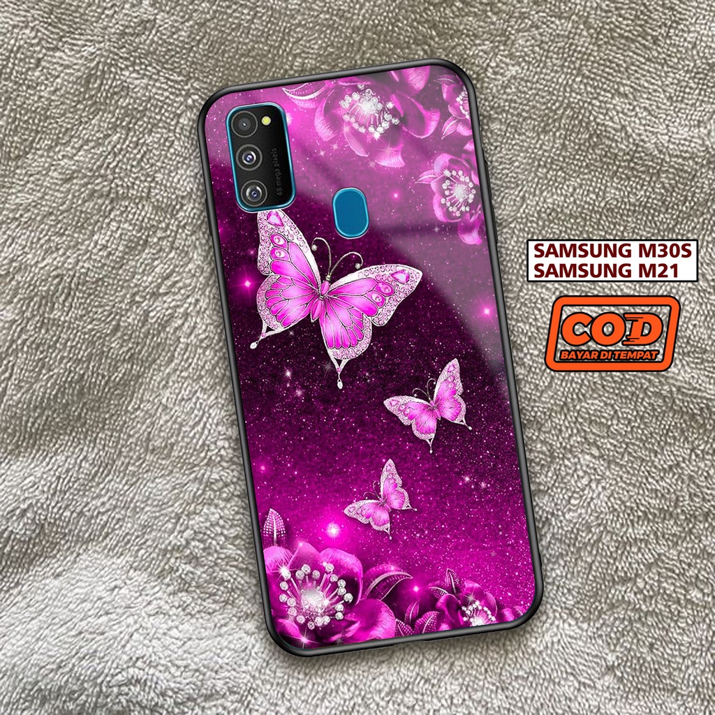HP SAMSUNG M30S / M21 Hardcase 2D Glossy [ BTRFLY Motif] Last - Phone Case - Phone Case - Phone Soft