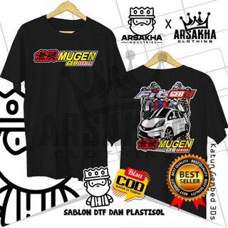 Kaos Jazz Fit GE8 Mugen Power V2 Distro เสื้อผ้าฝ้ายหวี 30S - Arsakha