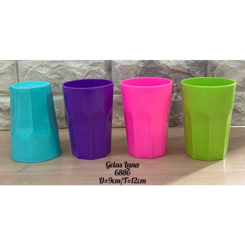 LUNA 6886 ถ้วยพลาสติก KENCANA THICK