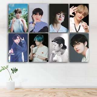 Bts AESTHETIC โปสเตอร์ไม้ สไตล์มินิมอล สําหรับแขวนตกแต่งผนังบ้าน ห้อง ห้องครัว ประตู ตกแต่งห้อง คาเฟ่ กรอบ ห้องพัก คาเฟ่ คําคม ขนาด 20x30 WAD 42