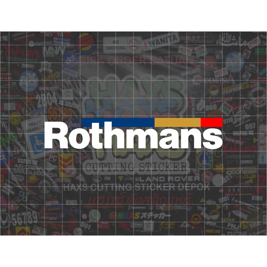 สติ๊กเกอร์ตัด Rothmans V2 ขนาด 10 ซม. สําหรับรถยนต์รถจักรยานยนต์