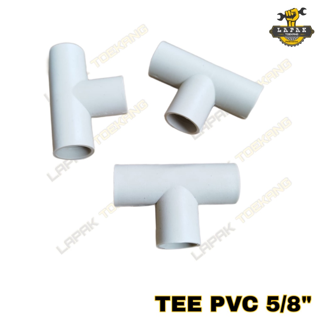 PVC Tee T 5/8 นิ้วการเชื่อมต่อท่อน้ําไฟฟ้า