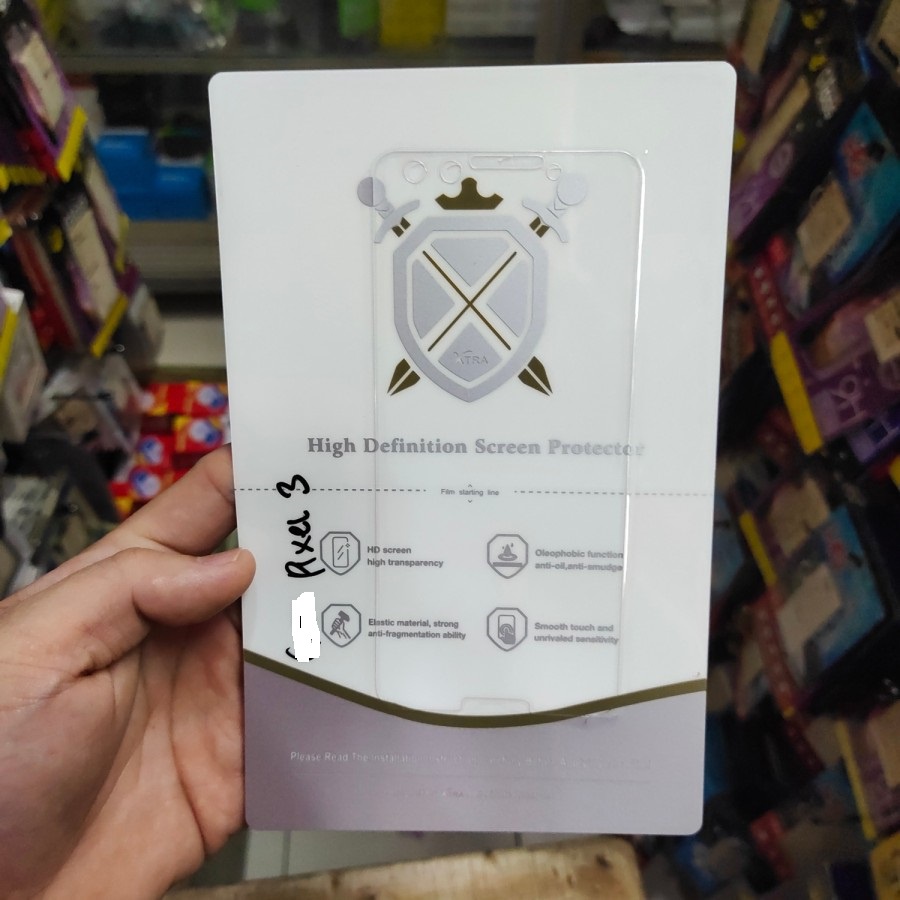 G00GLE PIXEL 3, PIXEL 3XL ANTI-SCRATCH CLEAR HYDROGEL ACCORDING TO THE TYPE IS MANTUL