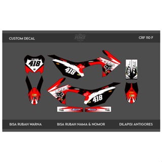 STABILO สติกเกอร์ไฮไลท์ CRF 110 (010) DECAL STICKER CRF F FULLBODY 2013 2014 2015 2016 2017 2018 สีดํา แดง เหลือง เขียว น้ําเงินเข้ม ฟ้าอ่อน ทอง ทอง ชมพู ส้ม เทา ขาว TOSCA IJO