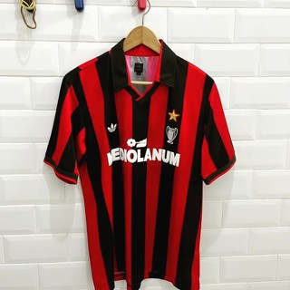 เสื้อกีฬาแขนสั้น ลายทีม AC MILAN 1990s