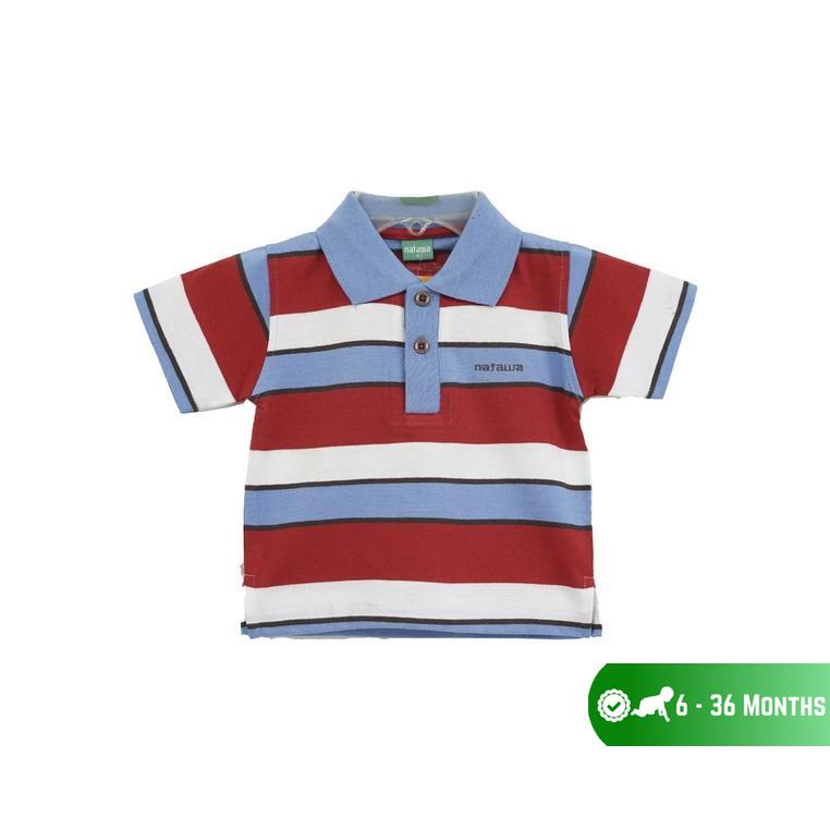 MERAH Natawa Blue Red Striped Little Kids T-shirt