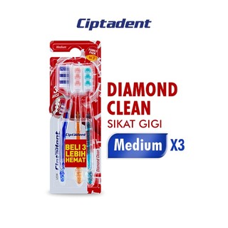 Ciptadent Diamond Clean Sikat Gigi 2 x 3pcs