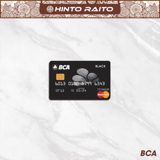 สติกเกอร์ไวนิล Atm Card Fake BCA Black Card สําหรับติดตกแต่ง