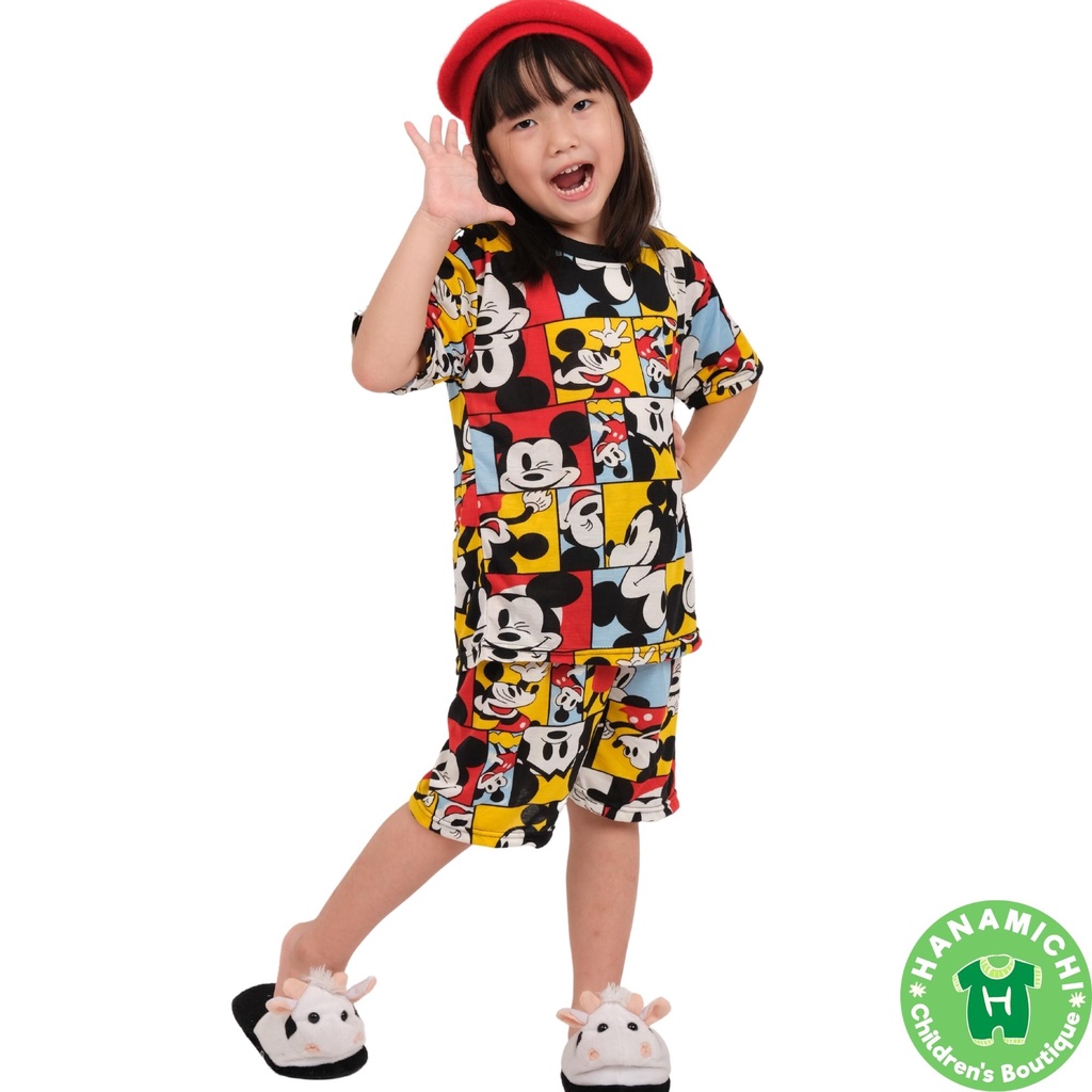 Hanamichi MIRT.ST ชุดเด ็ กแขนสั ้ นพิมพ ์ ลายการ ์ ตูน