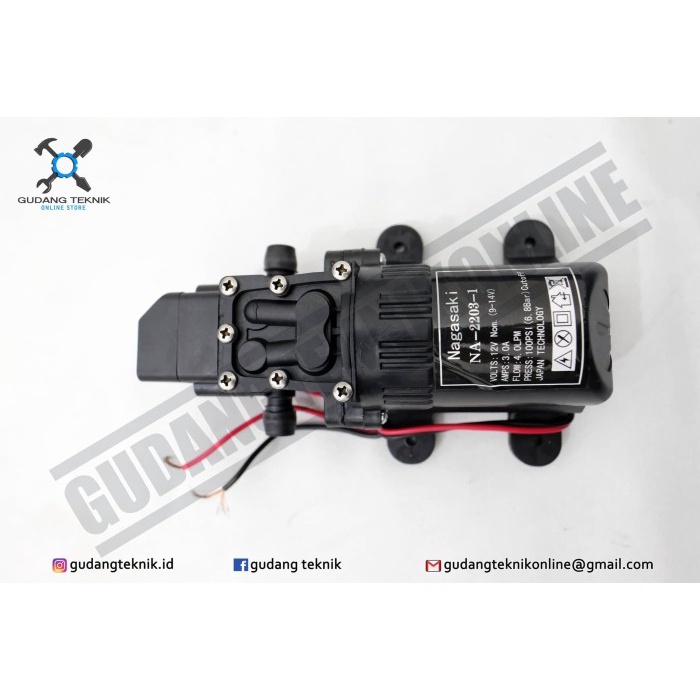 NAGASAKI 12V DC ไฟฟ้า Sprayer ปั๊มน้ํา Dynamo / 100 PSI DC12V NAGASAKI ไฟฟ้า Pest Sprayer Dynamo