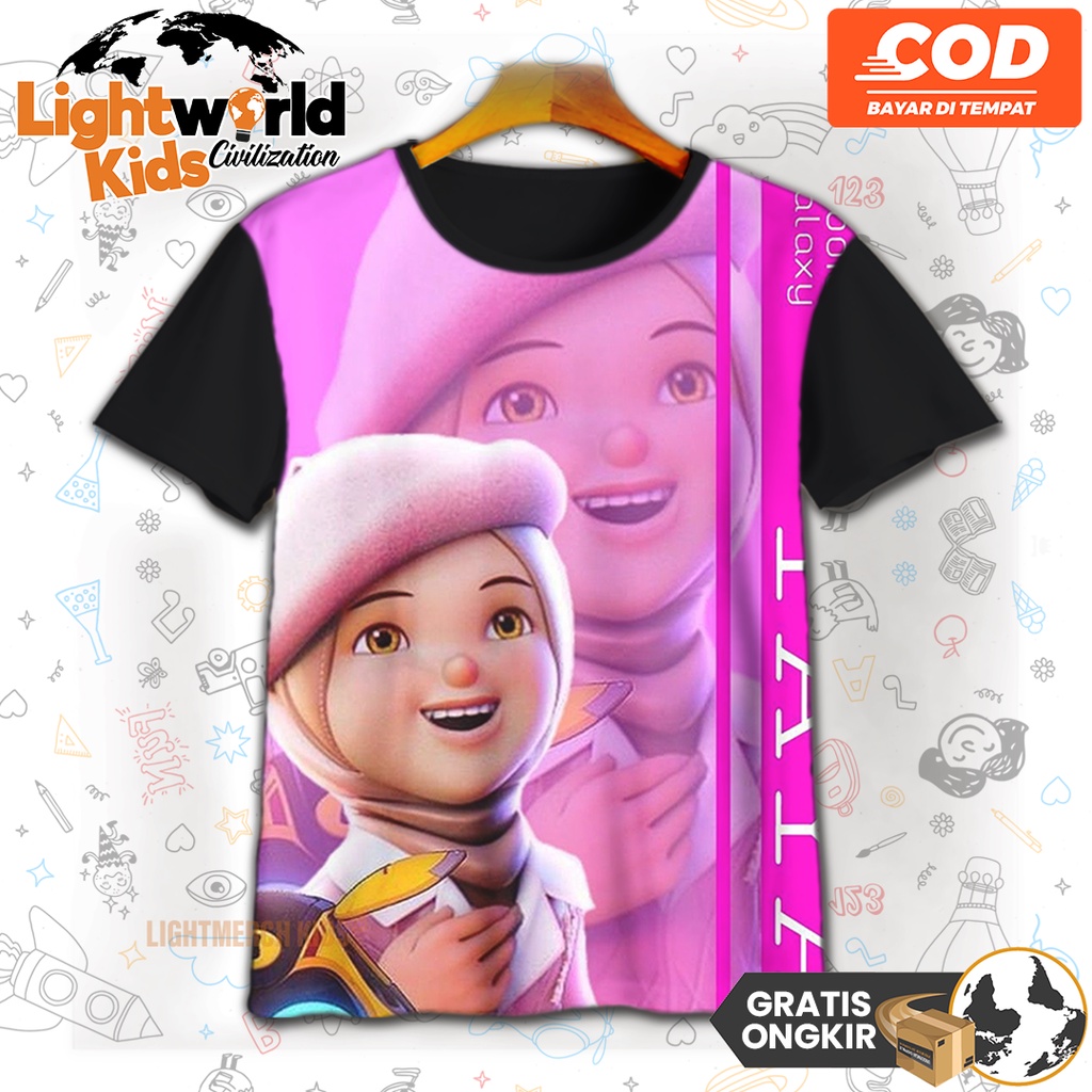 Anime Kids T-Shirt - เสื้อยืดเกม 3D น่ารัก - เสื้อยืดพิมพ์ลาย Yaya Bobiboy Galaxy v3 สําหรับเด็กอายุ