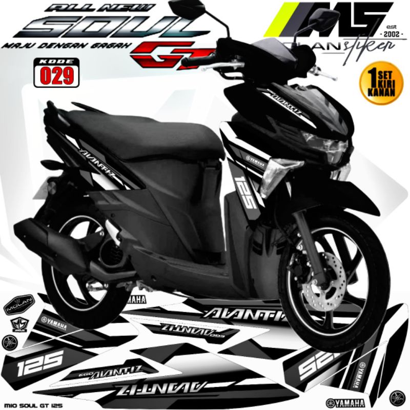 สติ๊กเกอร์รูปลอก Striping Variation Mio Soul Gt 125 2015-2023 ใหม่ Yamaha Mio Soul Gt 125 Led Yamaha