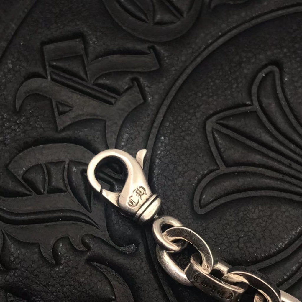 Chrome HEARTS สร้อยข้อมือเงินสเตอร์ลิง 925 ลายตัวอักษร สไตล์พังก์ร็อค วินเทจ เครื่องประดับ สําหรับงานปาร์ตี้