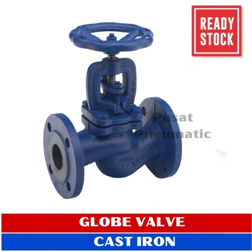 1/2" Globe Valve Steam Cast Iron Type Flange PN 16 ขนาด 1/2 นิ้ว