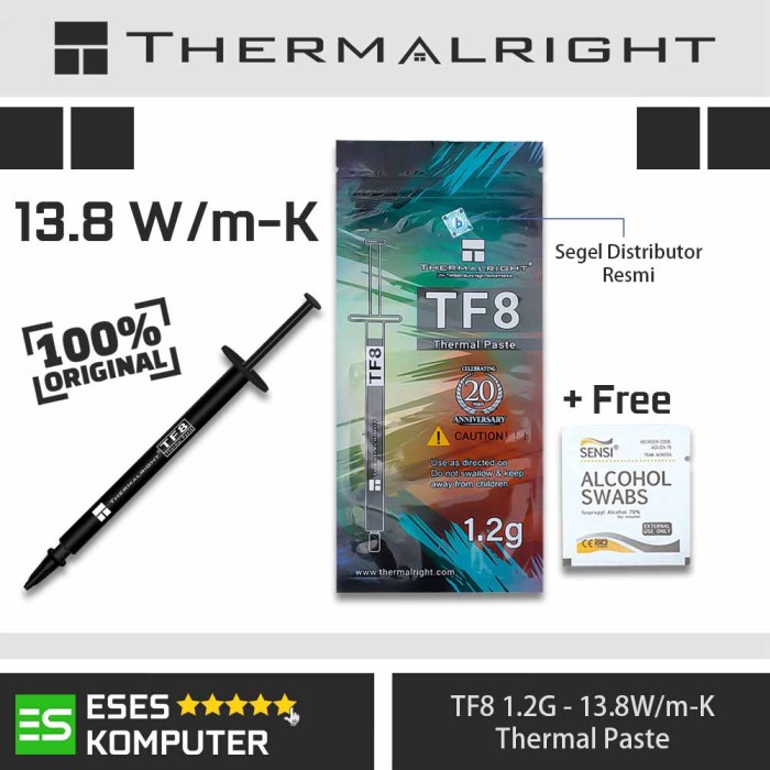 Thermal Paste Thermalright Tf8 1.2G / 1.2 Gram Thermal Grease Compound