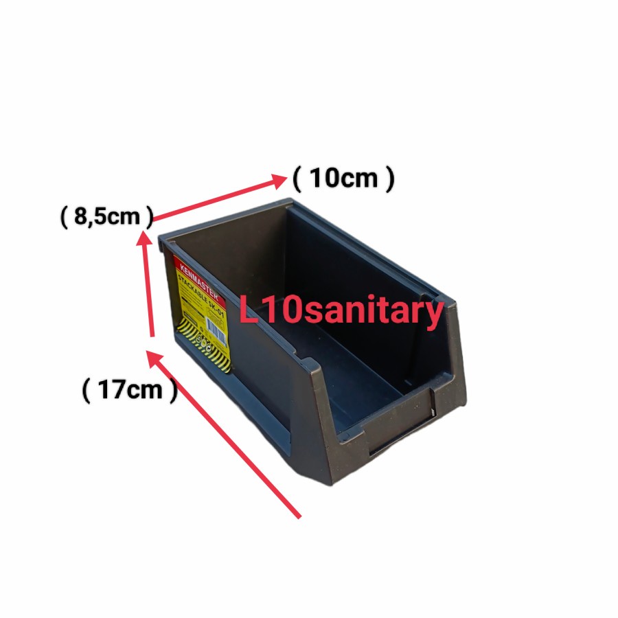 Stackabbel Mono Rakko Rako Plastic Box / Stacking Component Rack Box